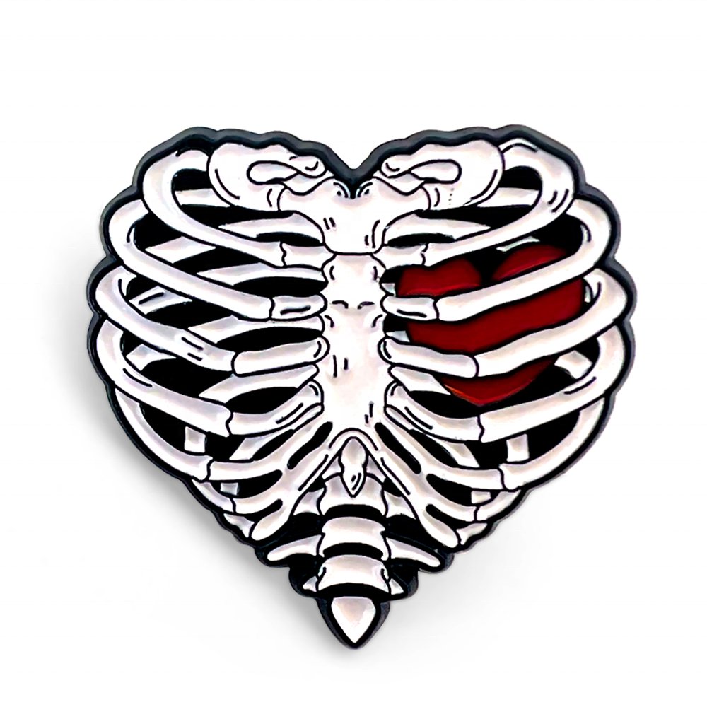 Ribcage & Heart Pin