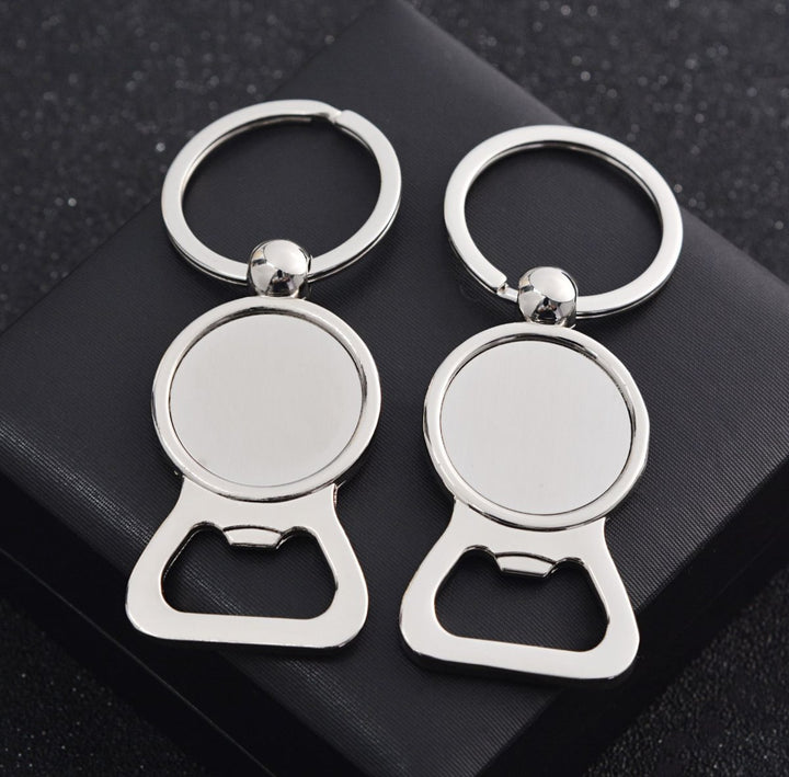 Round Bottle Opener Keychains
