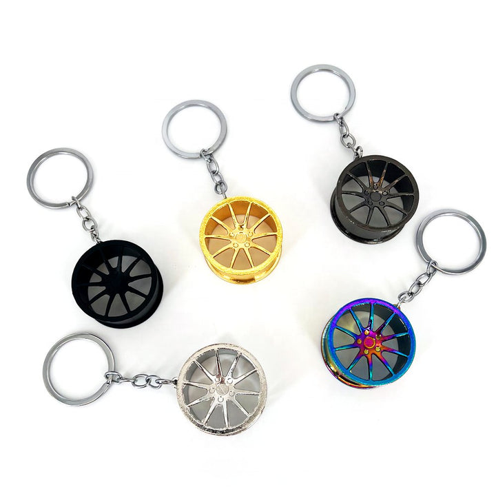 Car Wheel Detail Keychains