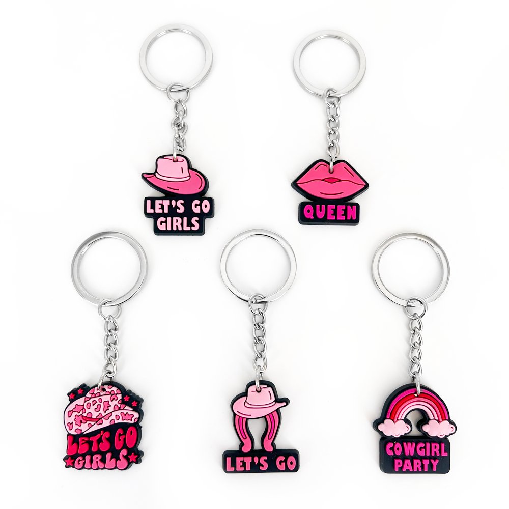 Pink Character Keychains