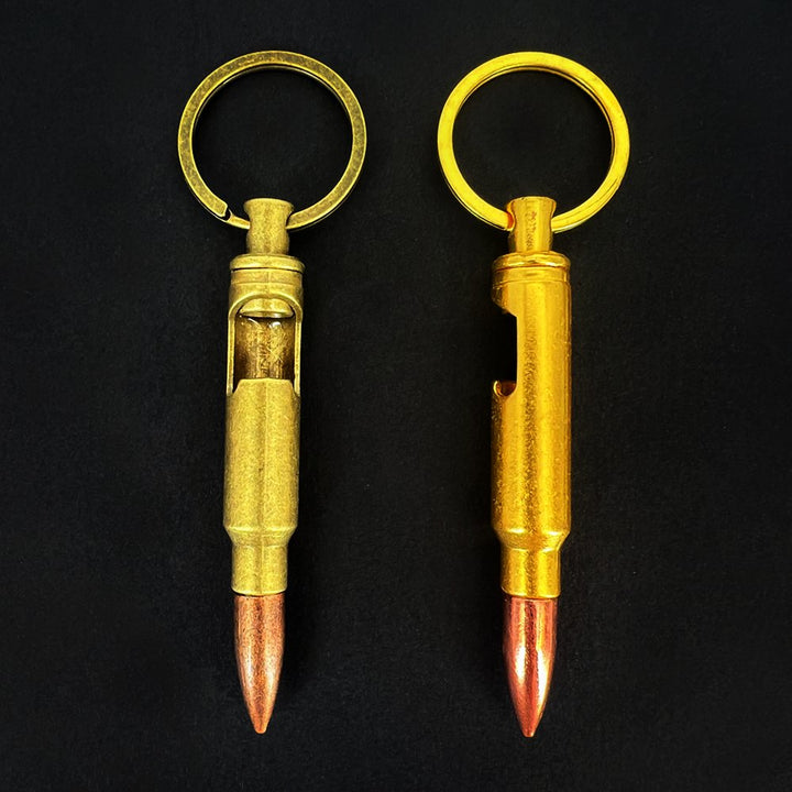 Gold Finish Cartridge Keychains