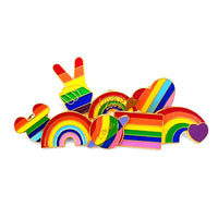 Rainbow Enamel Pins