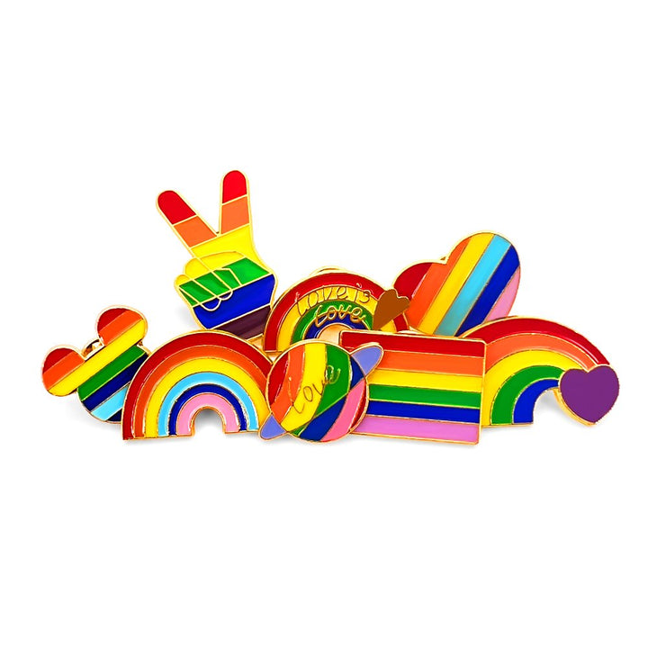 Rainbow Enamel Pins