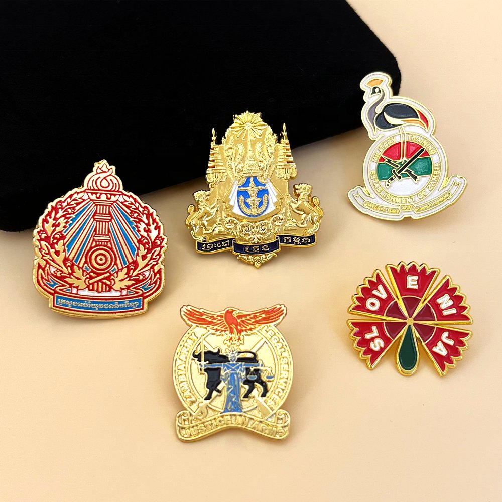 Gold Crest Pins