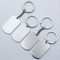 Classic Dog Tag Keychains