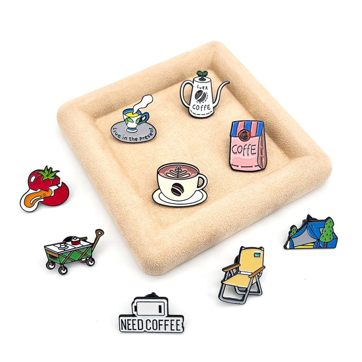 Coffee Enamel Pins