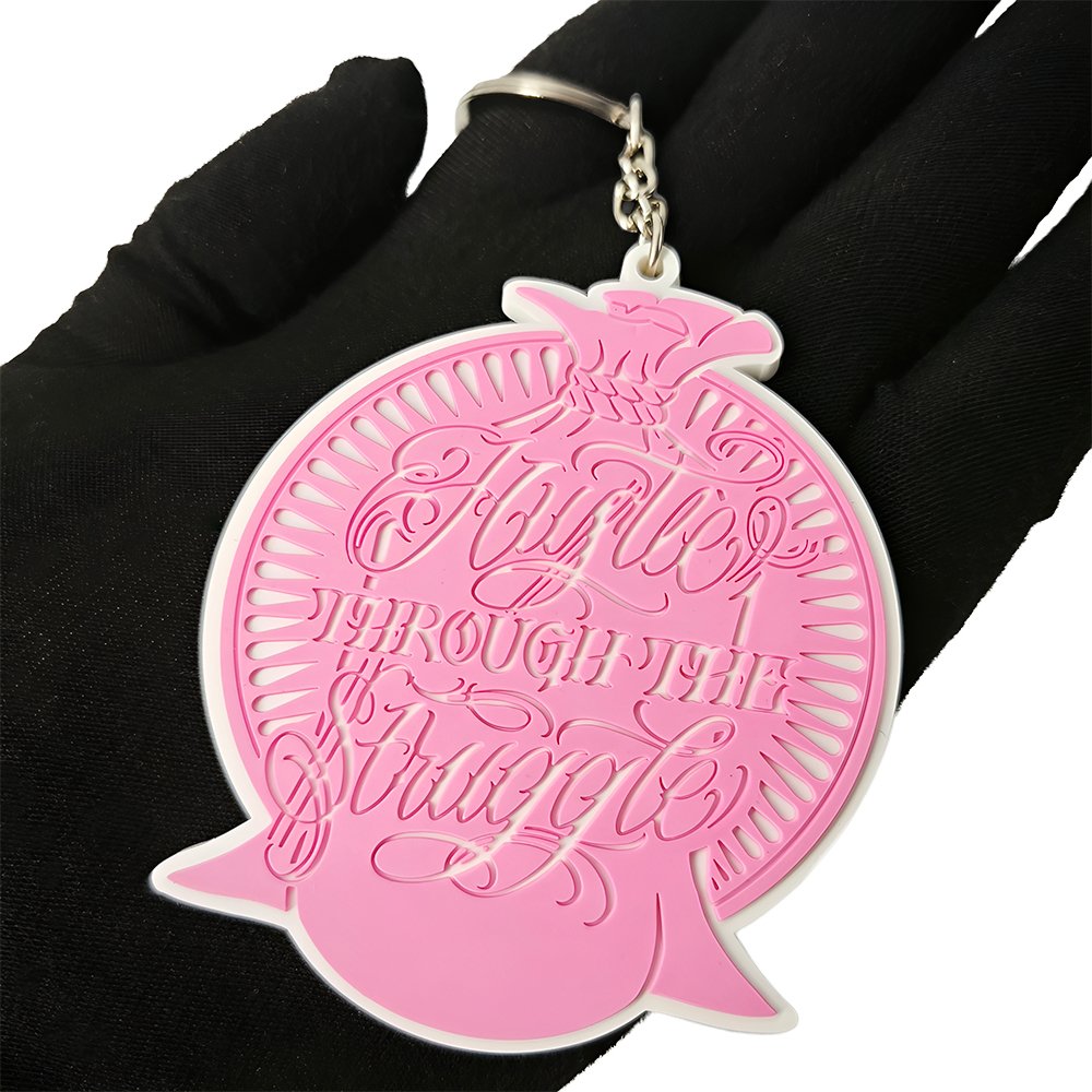 Speech Bubble PVC Keychain