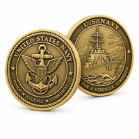 Antique Gold Naval Coin
