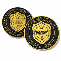 Black & Gold Emblem Coin