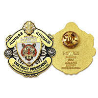 Crystal Accent Emblem Pin