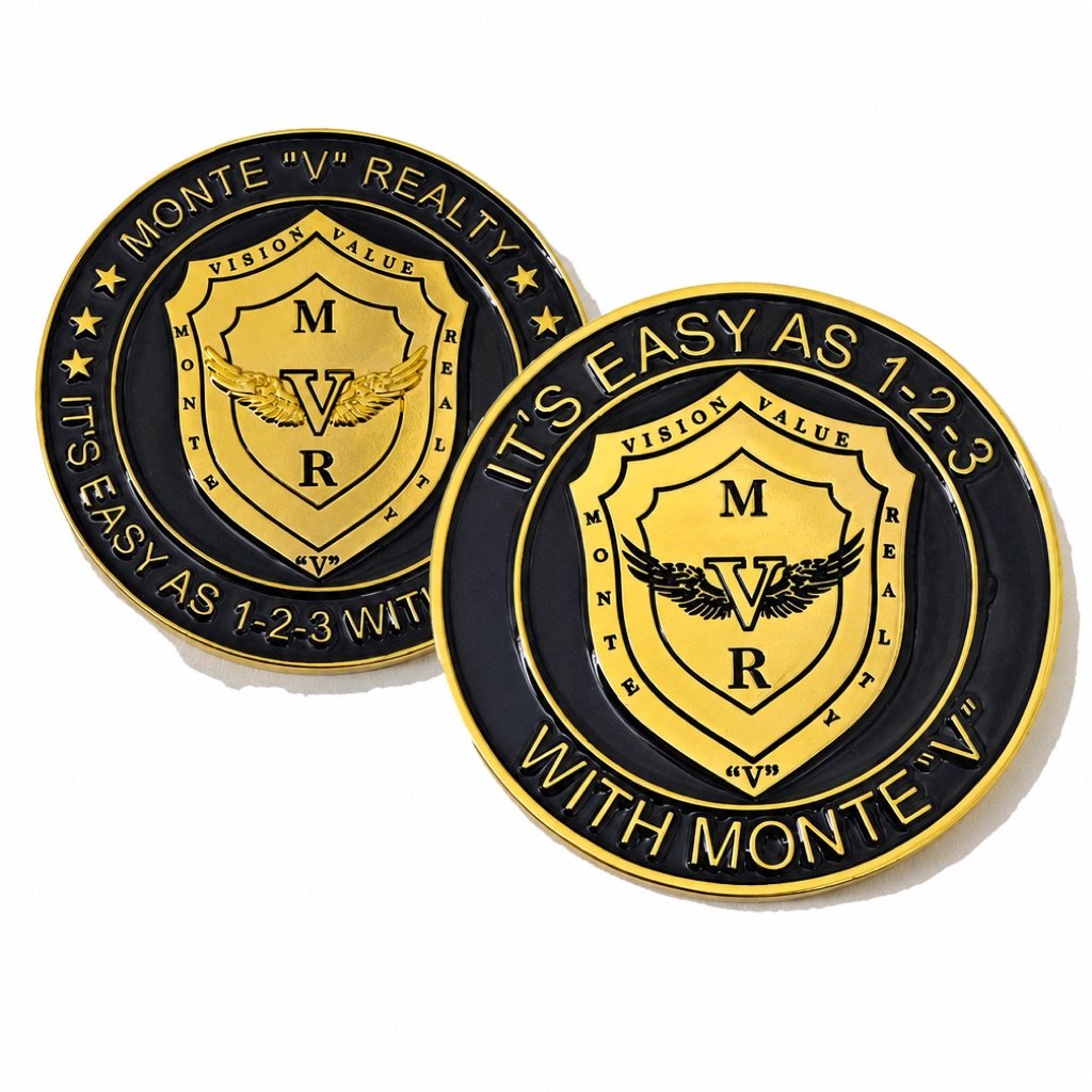Custom Herman coin with raised metal detail